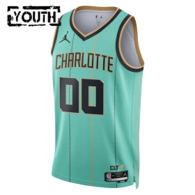 Dres Charlotte Hornets Prilagođeni Jordan 2024-25 City Edition Teal Swingman - Dječji